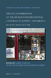 Buchcover Dutch Contributions to the Sixteenth International Congress of Slavists. Linguistics
